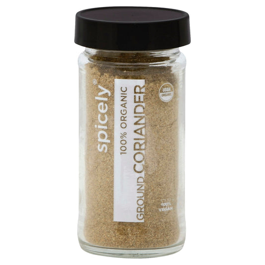 Spicely Organics Spice Coriander Ground Jar 1.4 Oz Pack of 3