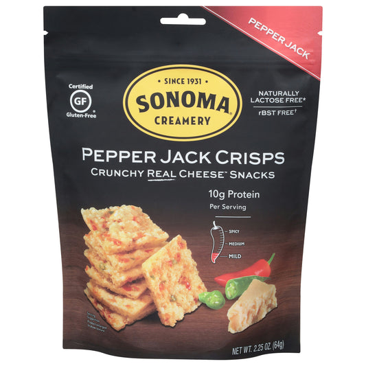 Sonoma Creamery Crisp Cheese Pepper Jack 2.25 oz (Pack of 12)