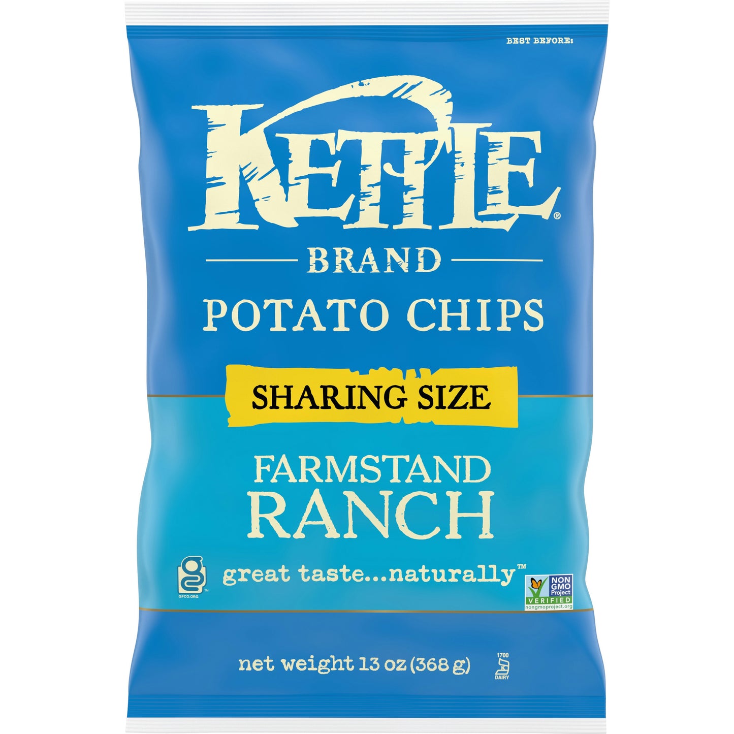 Kettle Foods Chip Potato Ranch 13 oz (Pack of 9)