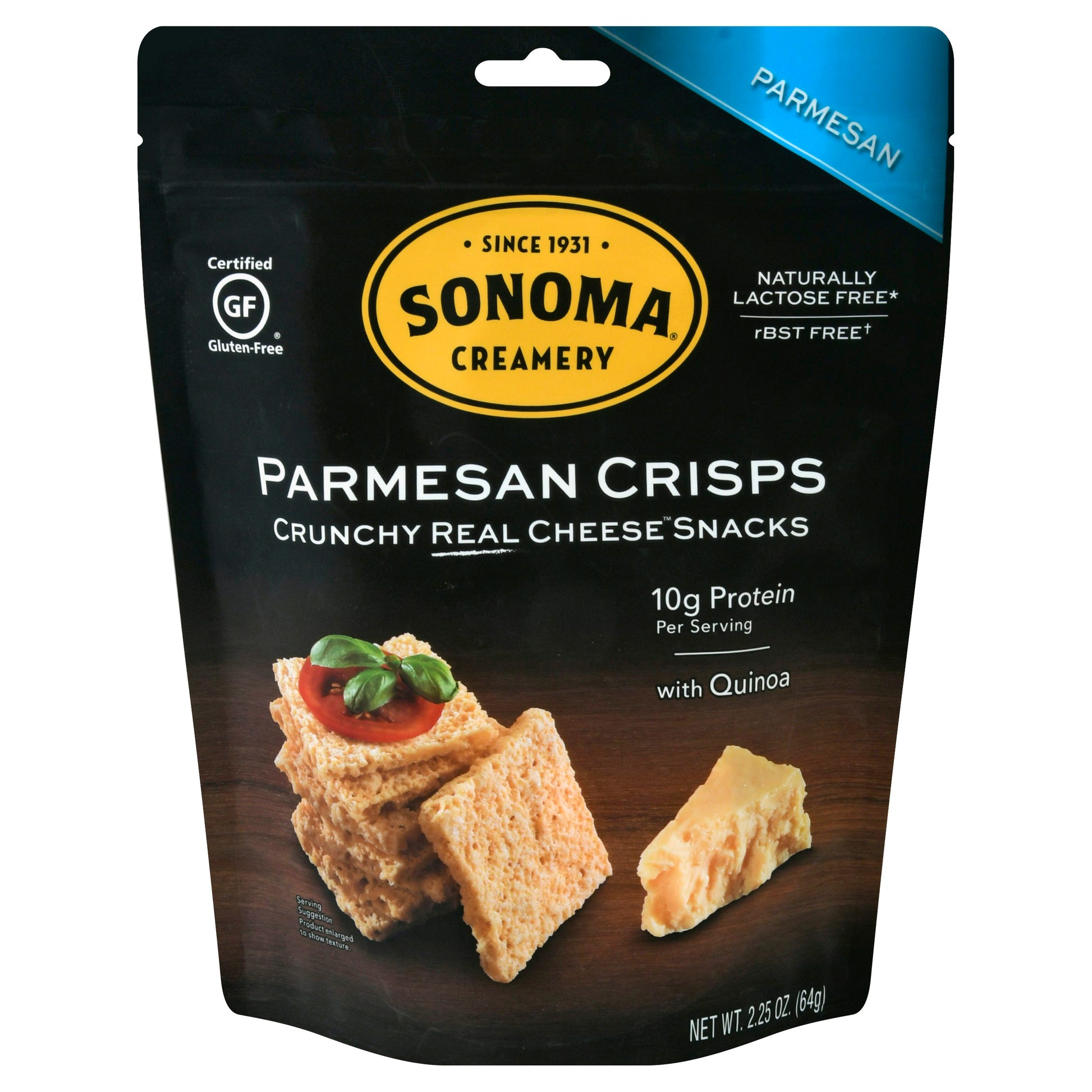 Sonoma Creamery Crisps Parmesan 2.25 oz (Pack of 12)