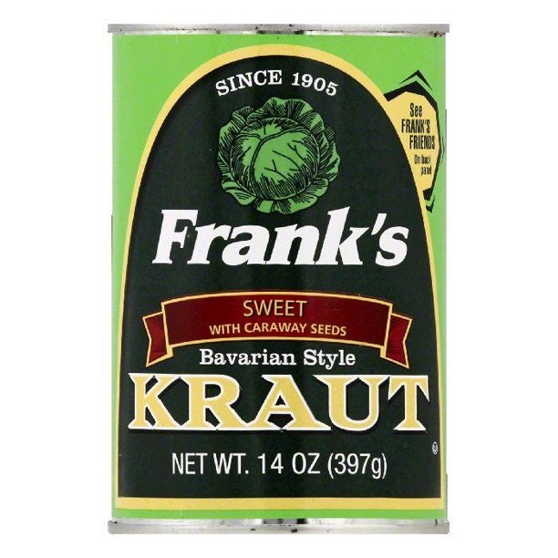 Frank's - Kraut Sweet Bavarian Style 14 Oz (Pack of 24)