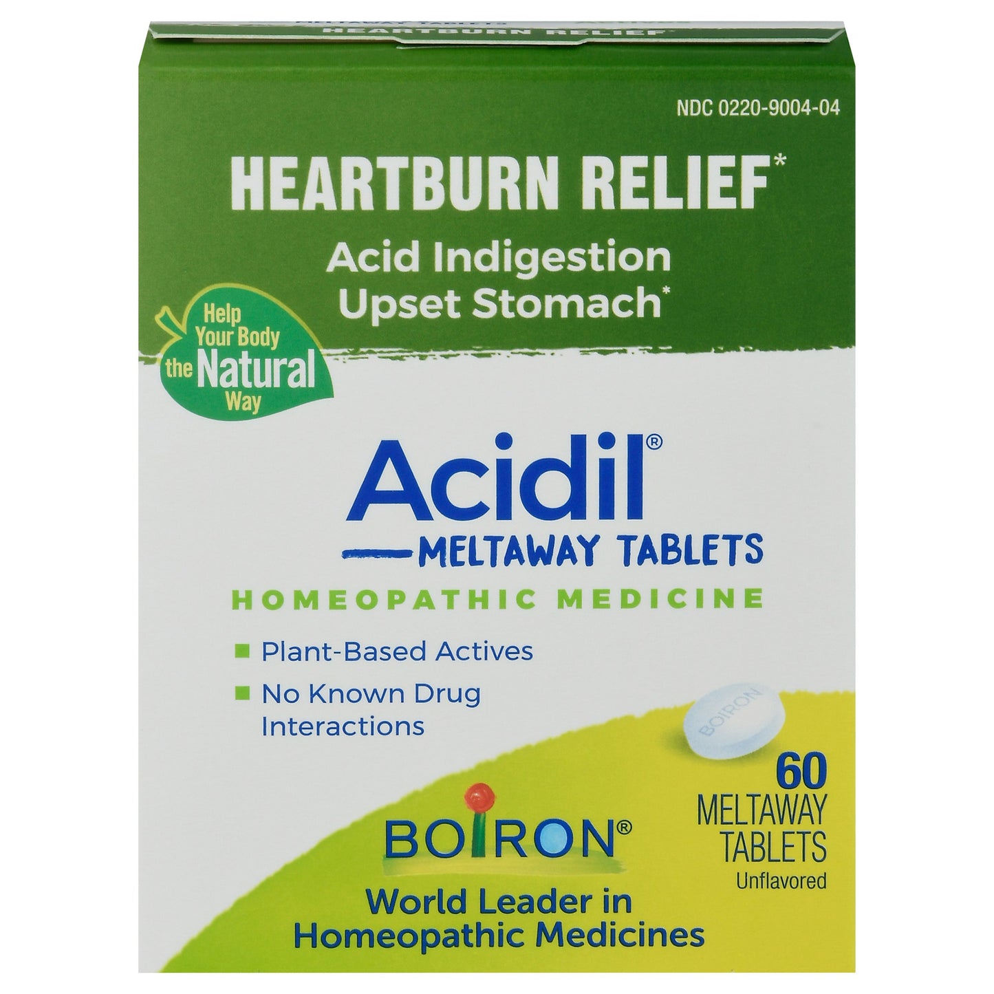 Boiron Acidil For Heartburn 60 Tablets (Pack of 6)