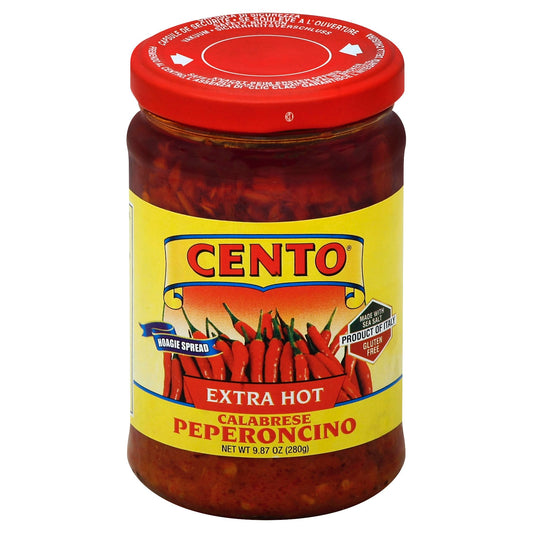 Cento Pepperoncino Calabrese Extra Hot 9.87 Oz Pack of 12