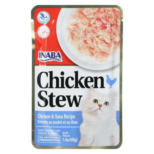 Inaba Cat Food Chicken Tuna Stew 1.4 Oz Pack of 8