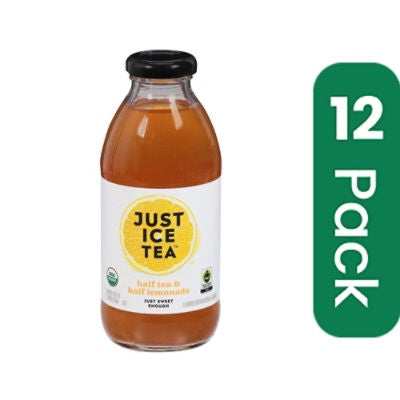 Just Ice Tea Tea Half Half Organic 16 FO (Pack of 12)