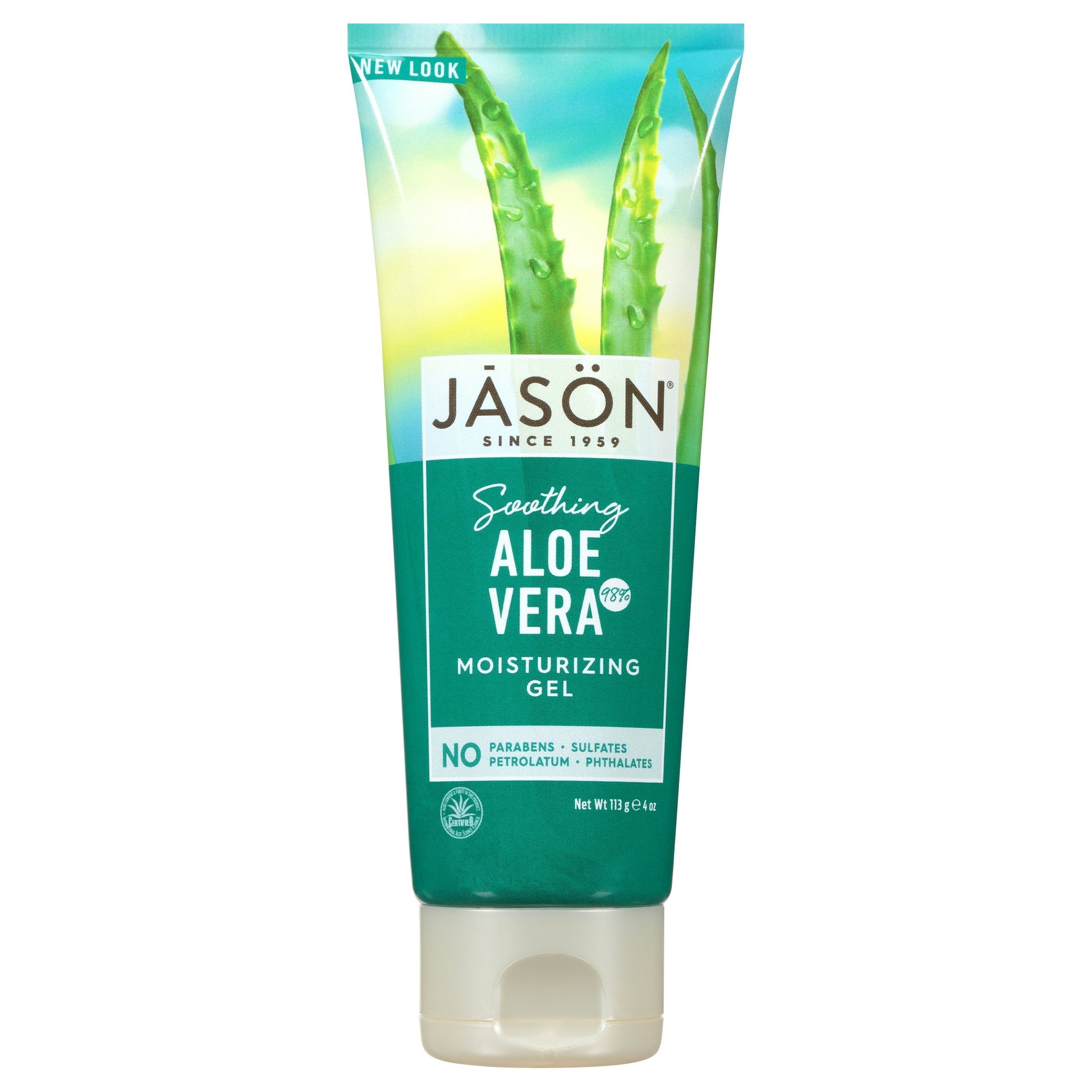 Jason Gel Aloe Vera 98% Tube 4 oz (Pack of 3)