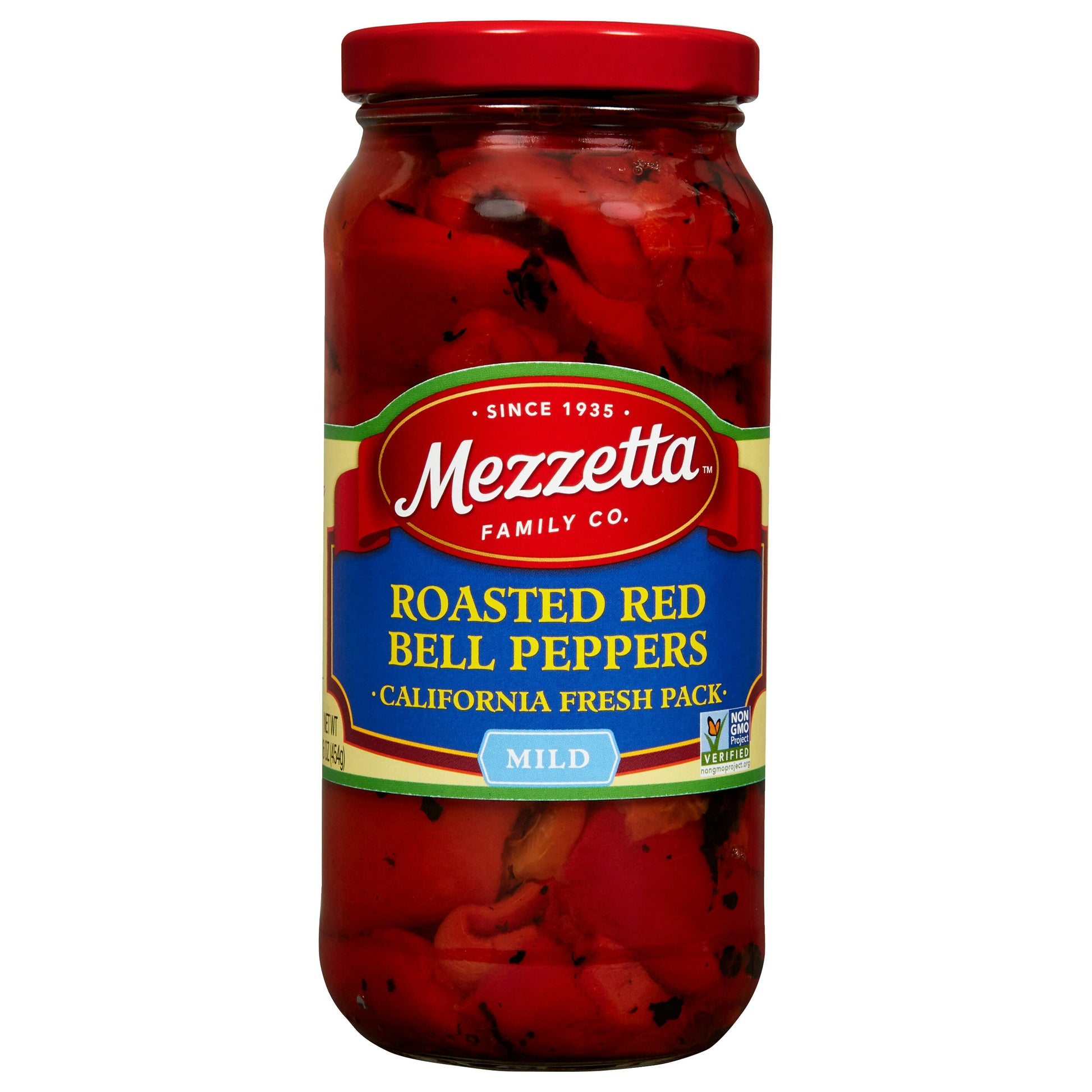 Mezzetta Pepper Bell Red Roasted 16 oz (Pack of 6)