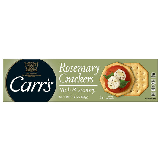 Carrs Cracker Rosemary 5 oz (Pack of 12)