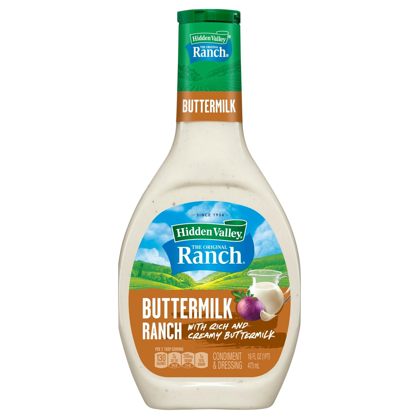 Hidden Valley Ranch Dressing Buttermilk Ranch 16 Fl Oz (Pack of 6)