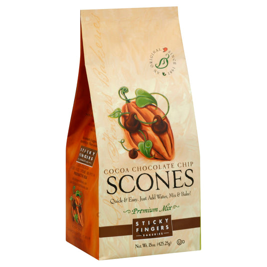 Sticky Fingers Chocolate Chip Scone Mix - 16 Oz (Pack of 6)