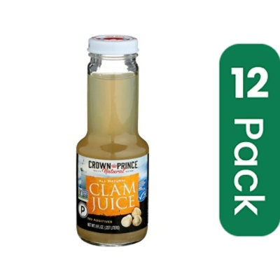 Crown Prince Clam Juice - 8 Ounce (Pack of 12)