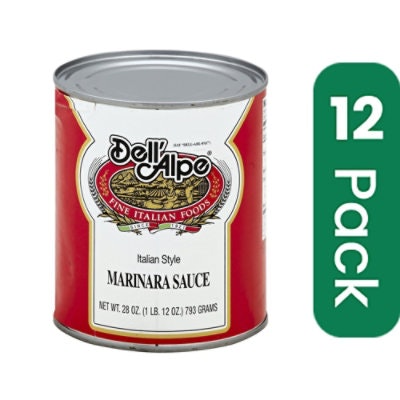 Dell Alpe Sauce Marinara 28 oz (Pack Of 12)