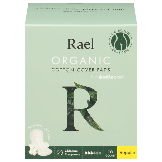 Rael Pads Cover Regular Organic 16 Ea