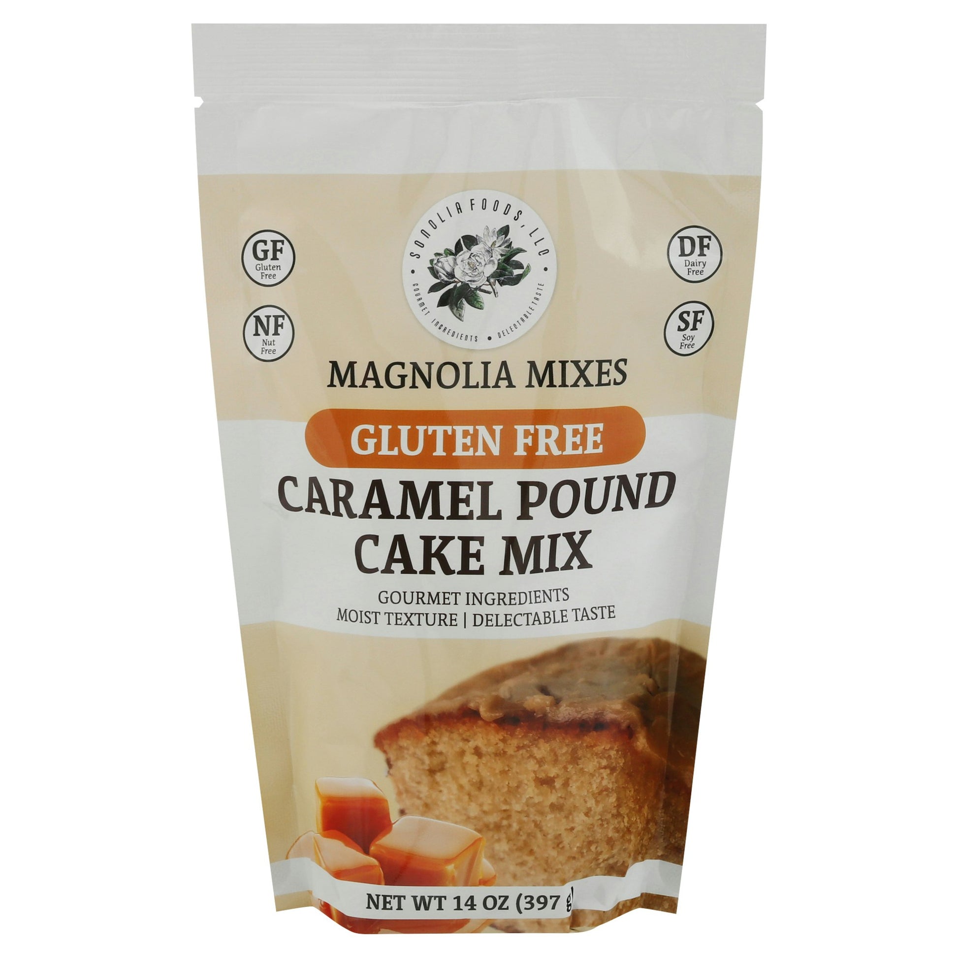 Magnolia Mixes Caramel Pound Cake Mix 14 Oz (Pack of 6)