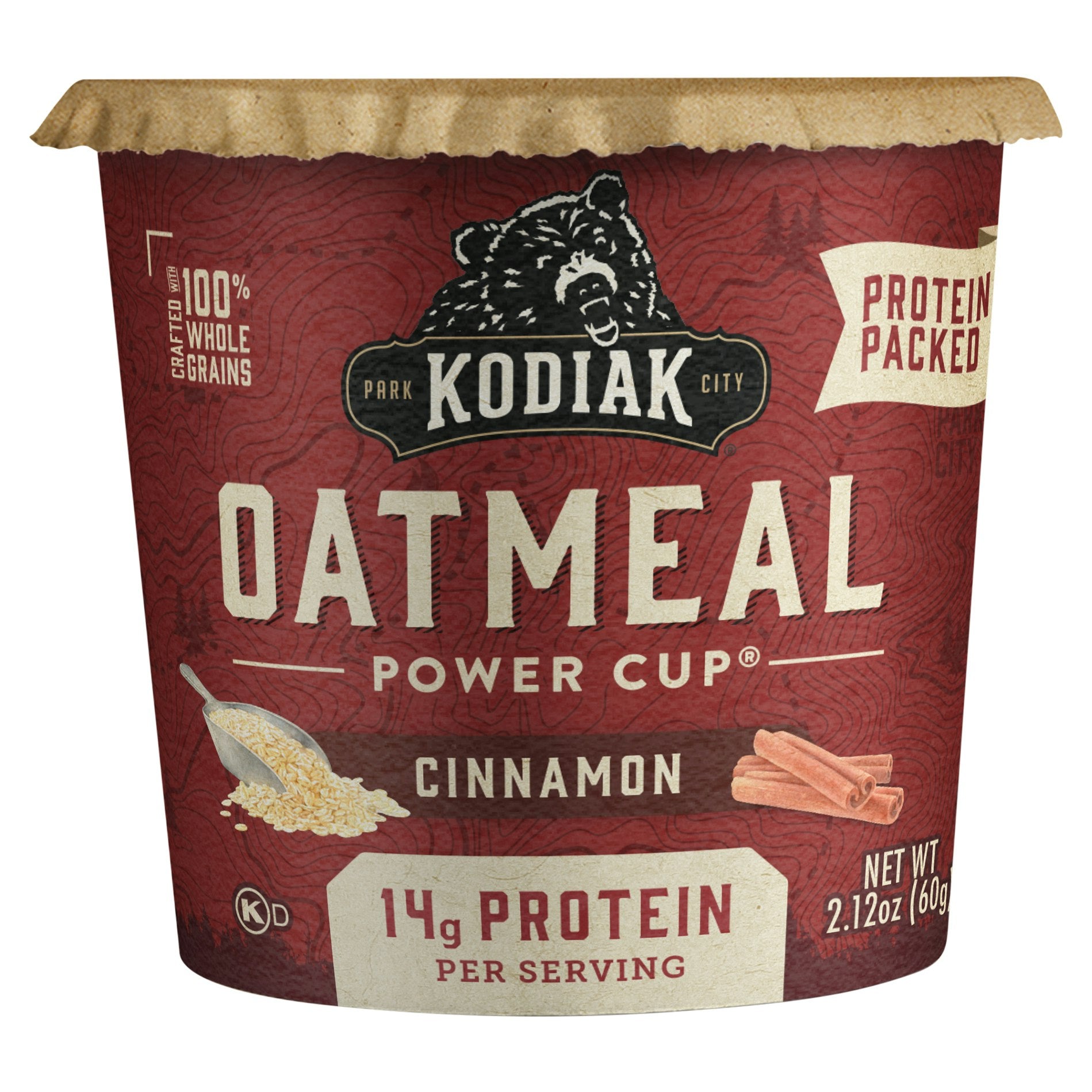 Kodiak Oatmeal Cinnamon Cup 2.12 Oz (Pack of 12)