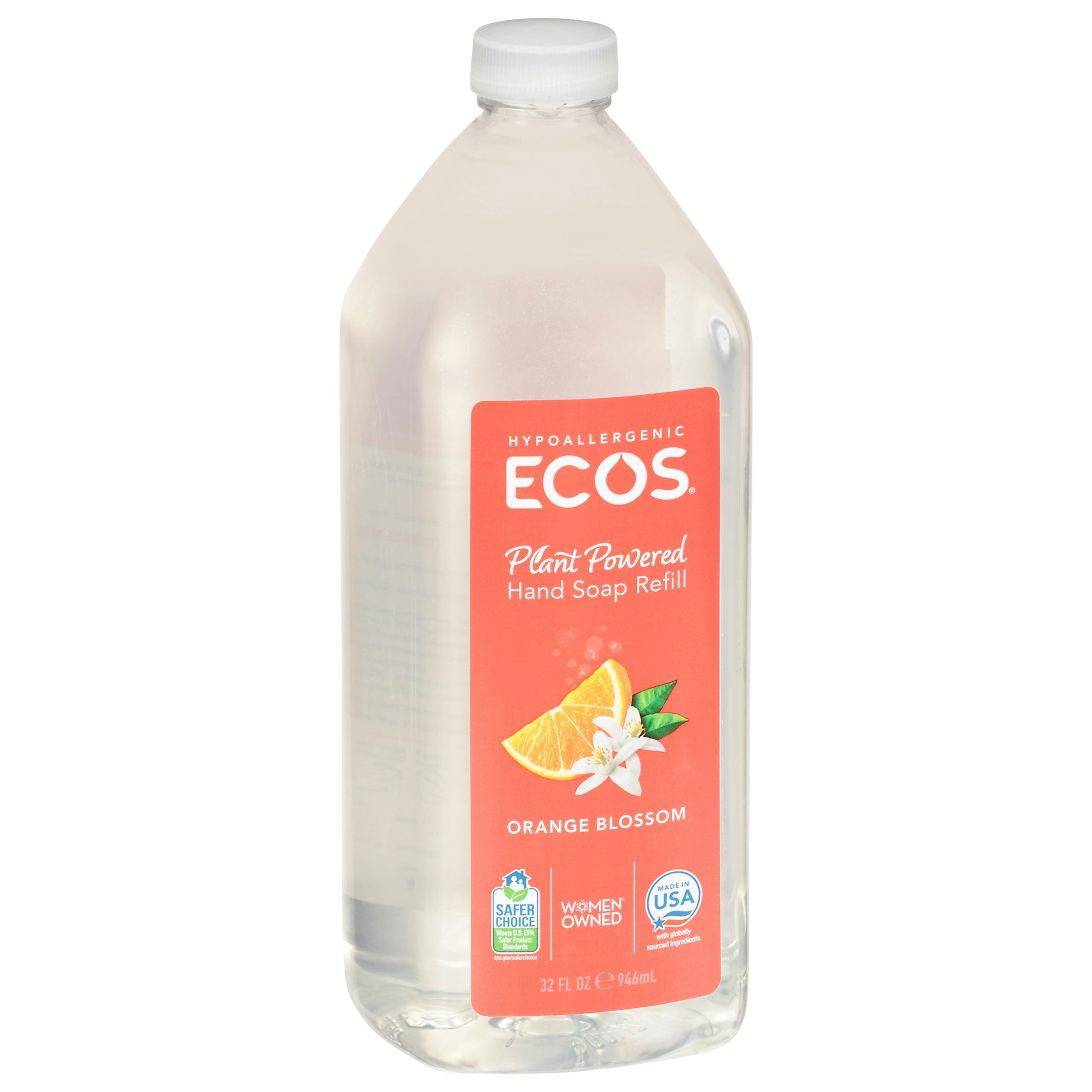 Ecos Hand Soap Orange Blossom Refill 32 Oz (Pack Of 6)