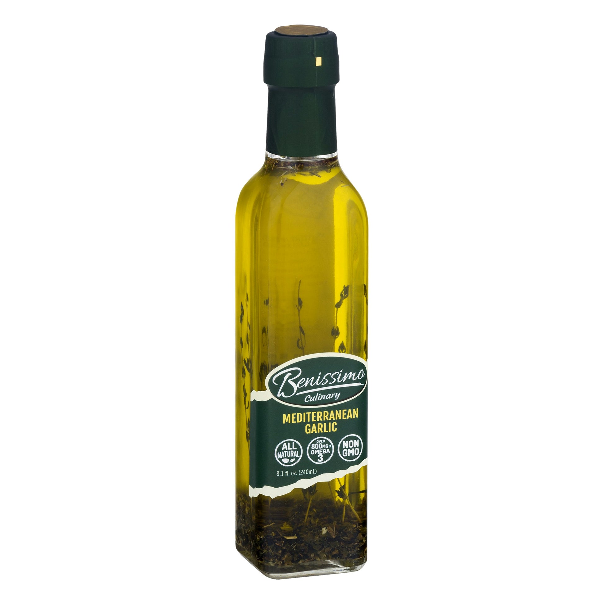 Benissimo Oil Medtrnean Garlic 8.1 oz (Pack of 6)