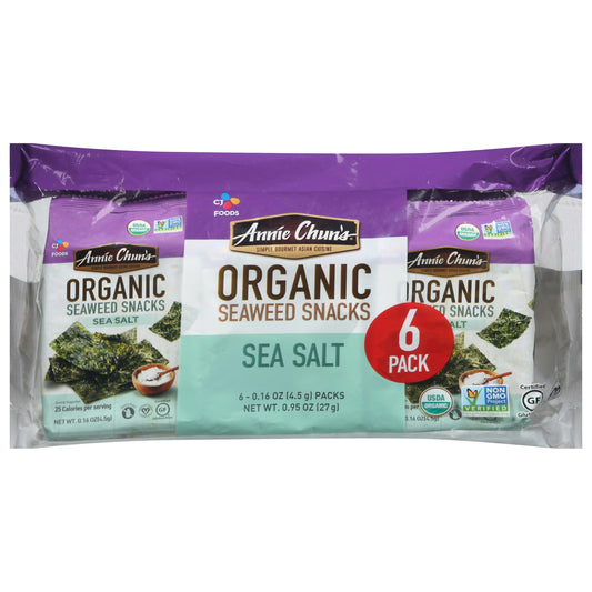 Annie Chuns Organic Seaweed Sea Salt 6Pack