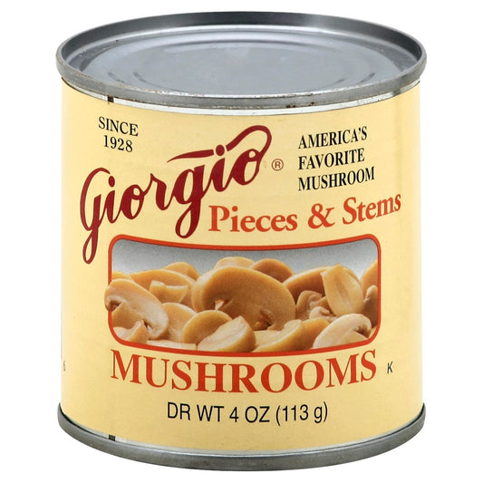 Giorgio Mushroom Pieces N Stem 4 Oz Pack of 12