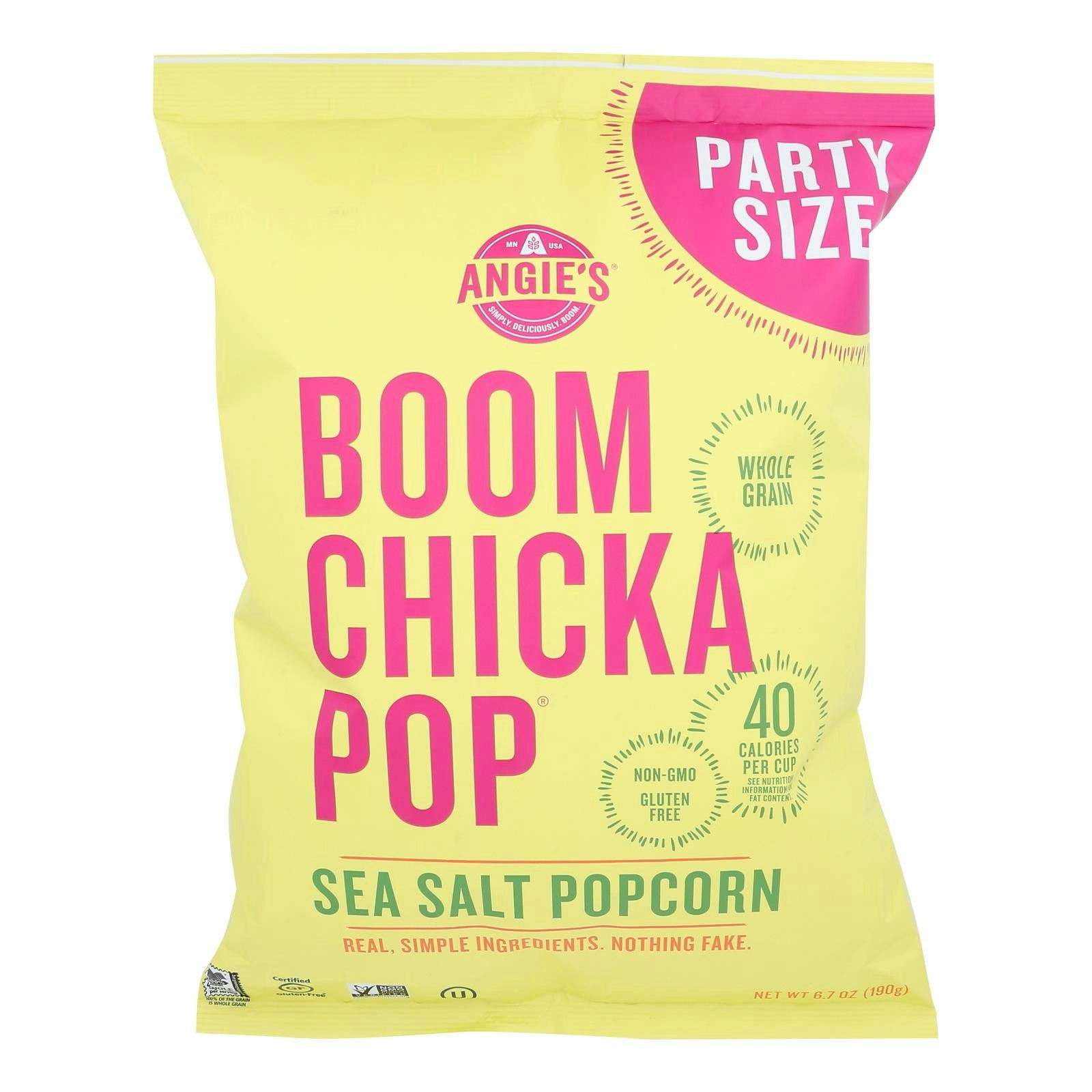 Angie's - Popcorn Sea Salt 6.7 oz (Pack of 4)