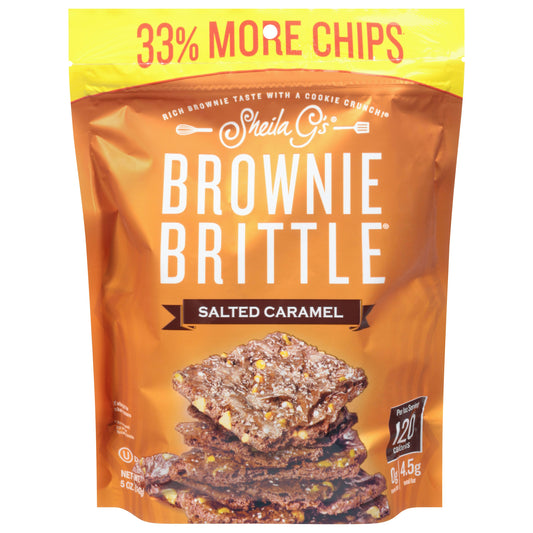 Sheila Gs Brownie Brittle Salt Caramel 5 oz (Pack of 12)