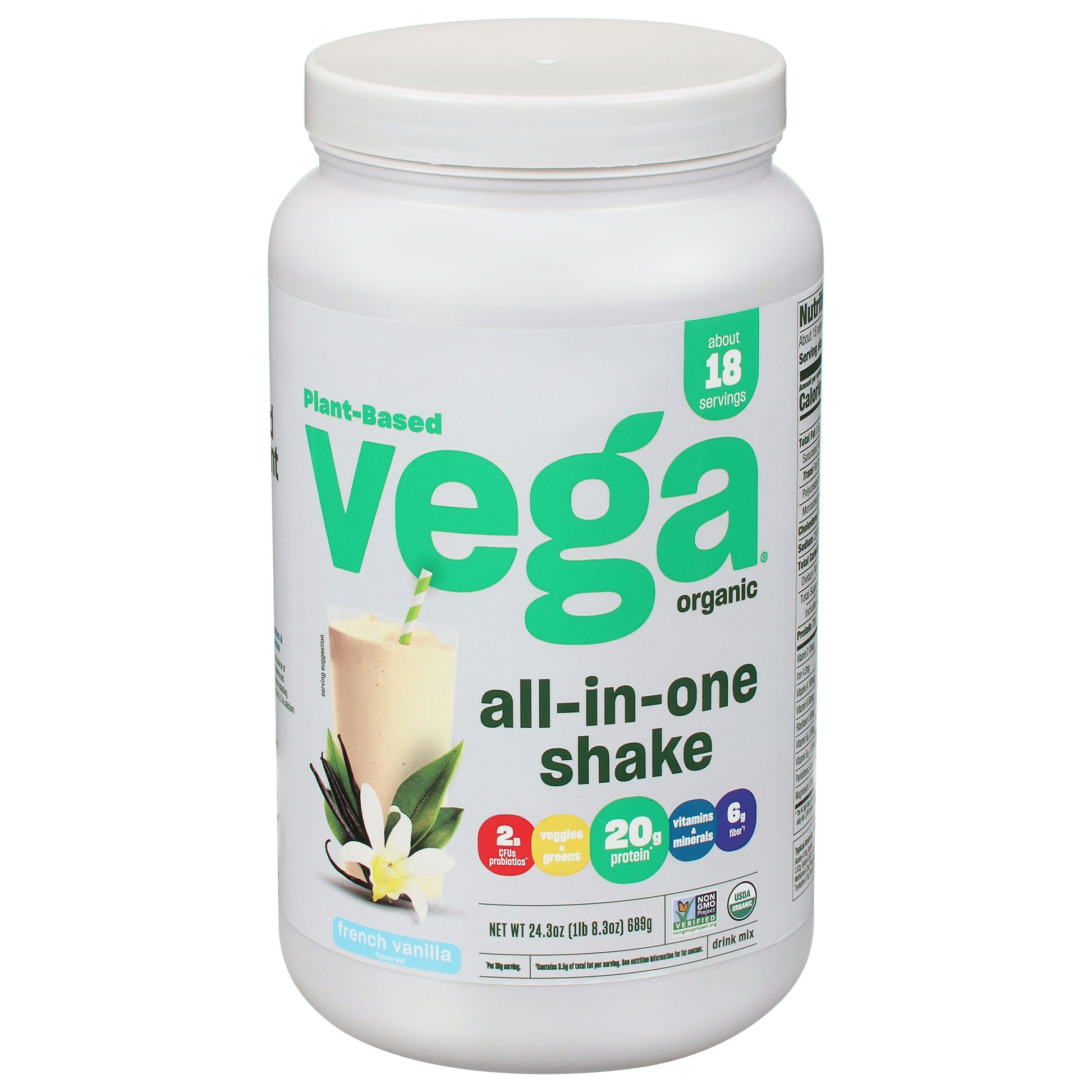 Vega One Vanilla Large Tub 24.3 Oz