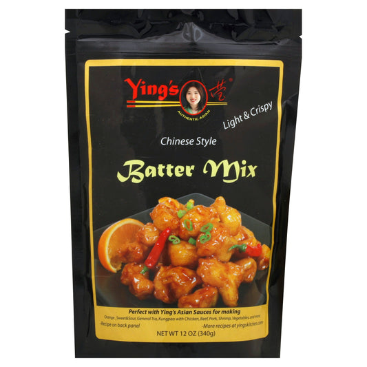 Yings Mix Batter Crispy Light 12 oz (Pack of 8)