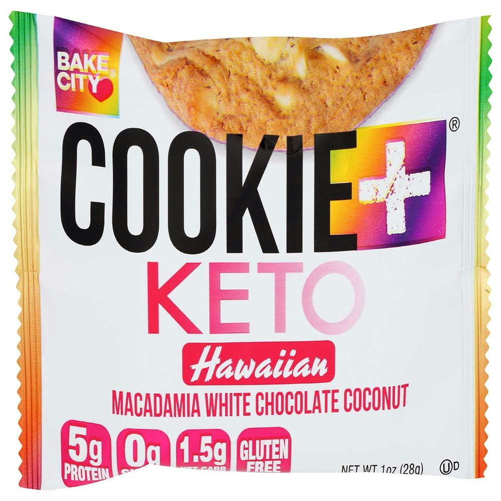 Bake City Cookie Plus Keto Hawaiian 1 Oz Pack of 12