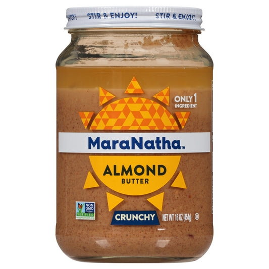 Maranatha Nut Butter Almond Crunchy 16 Oz Pack of 6