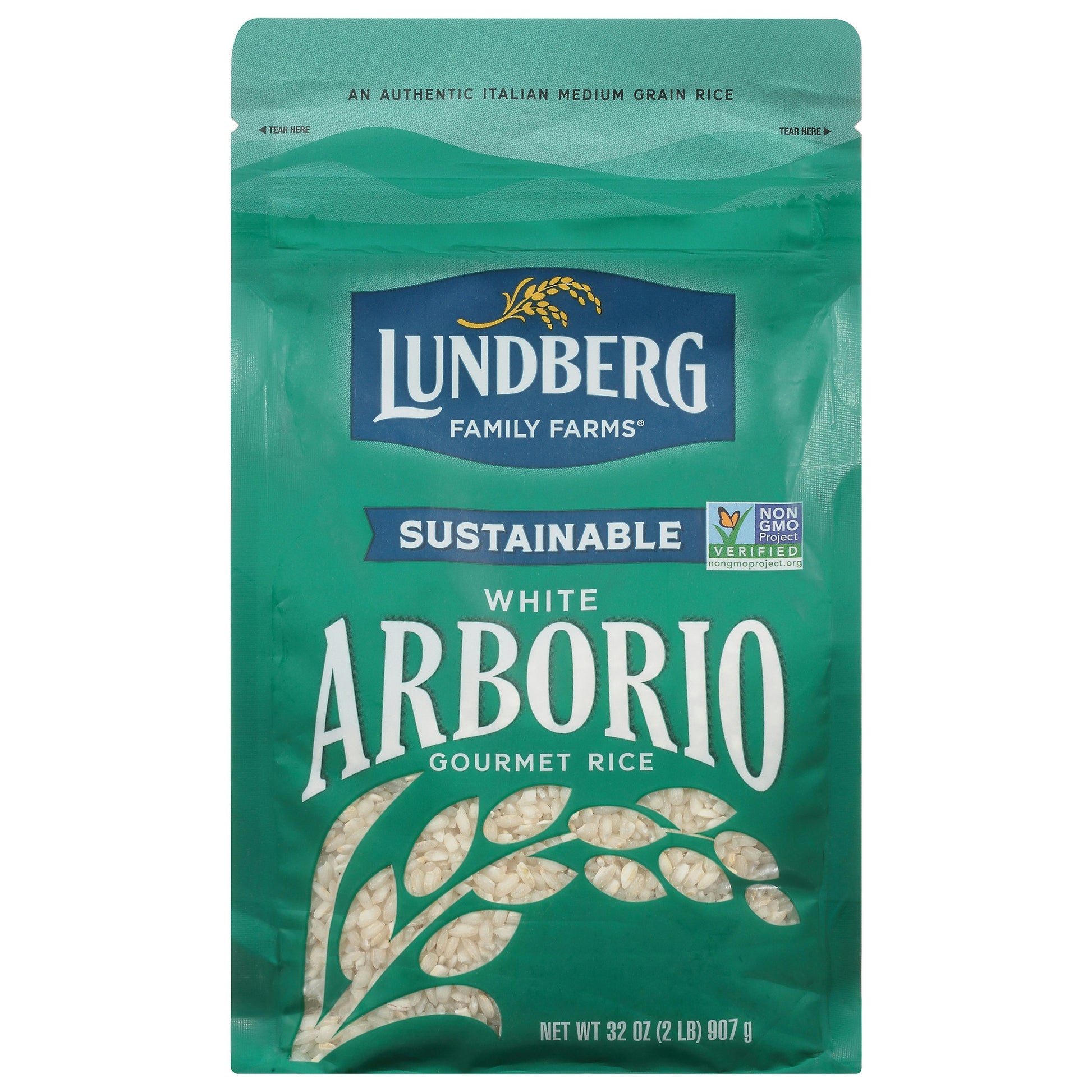 Lundberg Rice White Arborio Gluten Free 32 oz (Pack of 6)