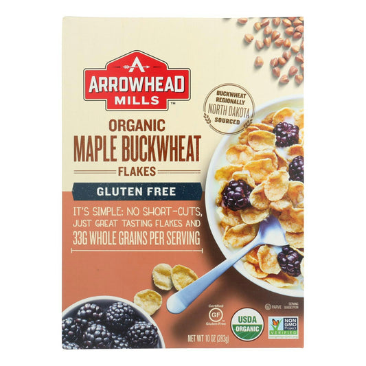 Arrowhead Mills Flakes Maple Buckwheat Organic 10 Oz Pack of 6