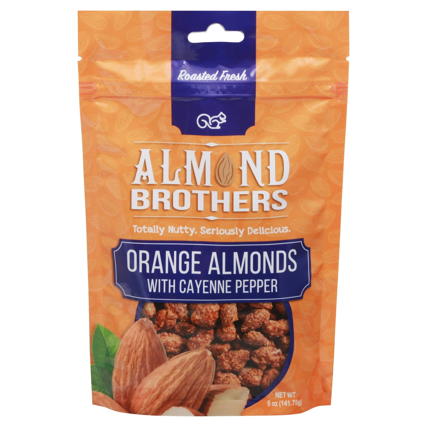 Almond Brothers Almonds Orange Cayenne Pepper 5 Oz Pack of 6