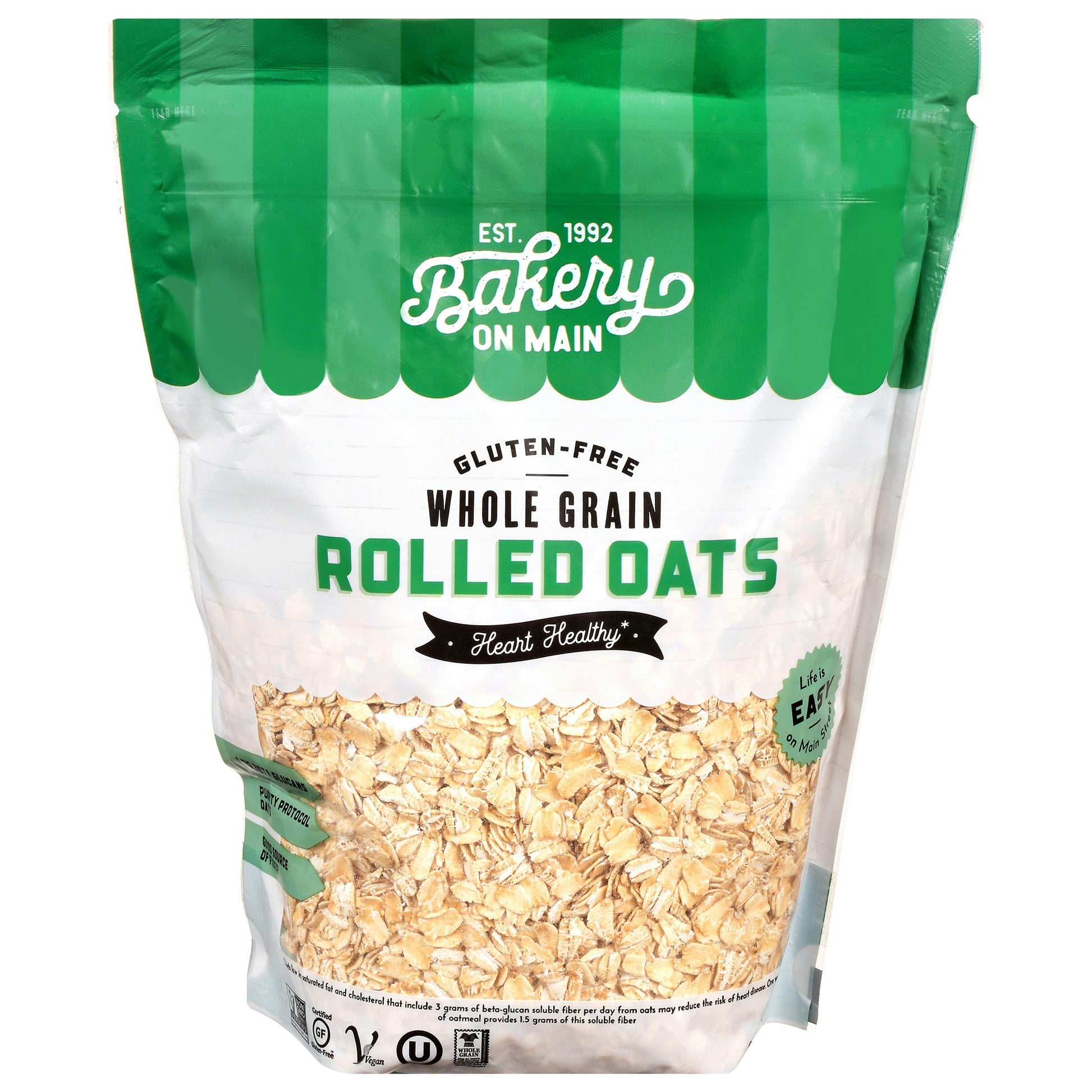 Bakery On Main Cereal Rolled Oats Gluten Free 24 Oz (Pack of 4)