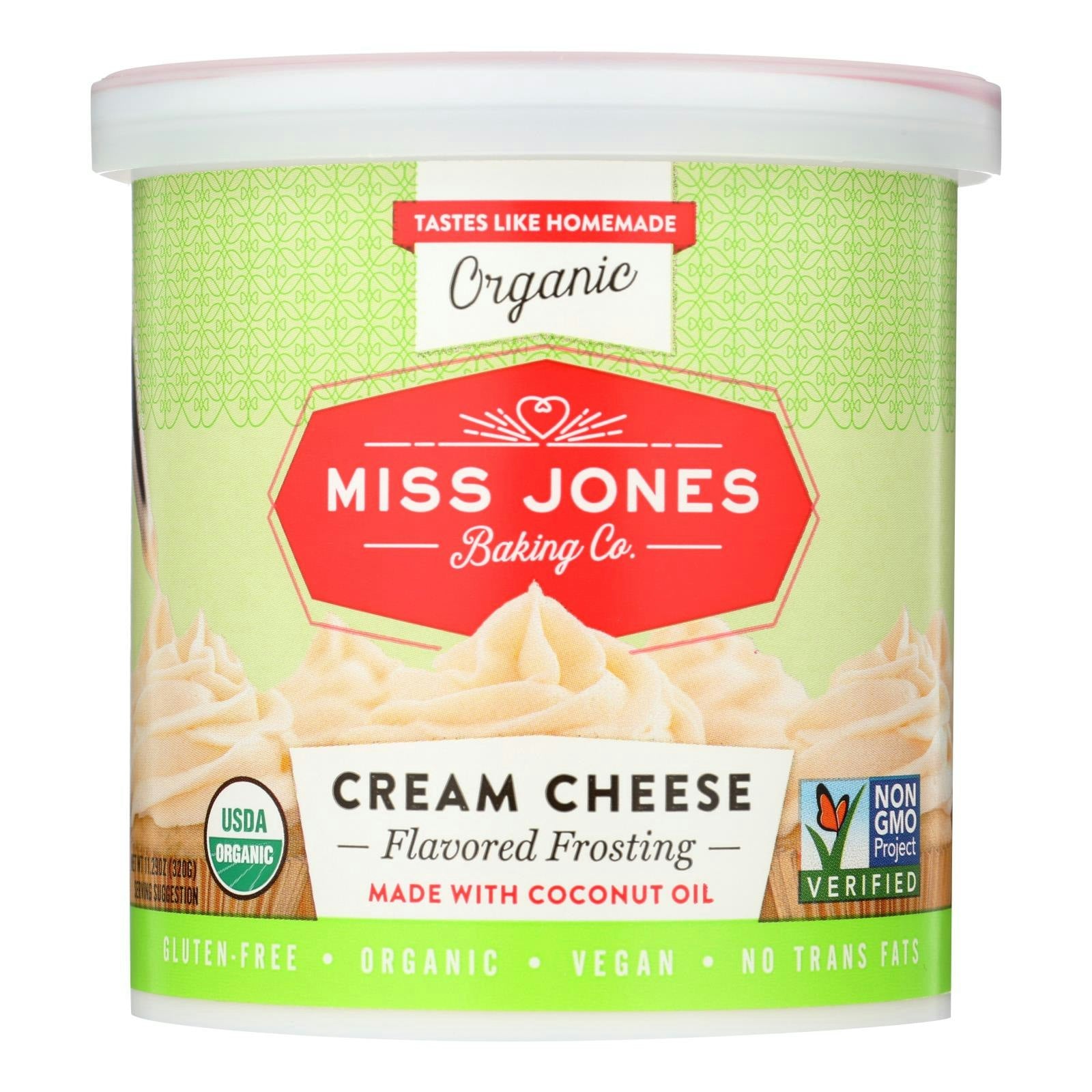 Miss Jones Baking Co Organic Gluten Free Cream Cheese 11.29 Oz Pack of 6