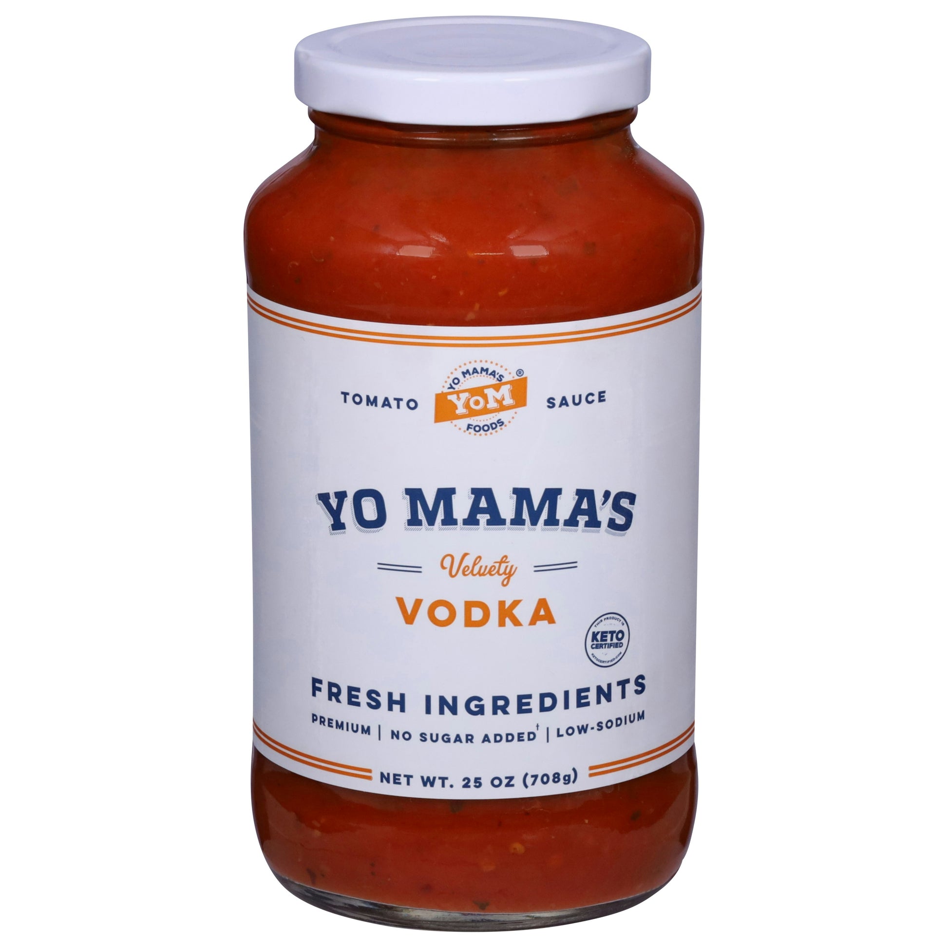 Yo Mamas Foods Sauce Pasta Vodka Tomato 25 oz (Pack of 6)