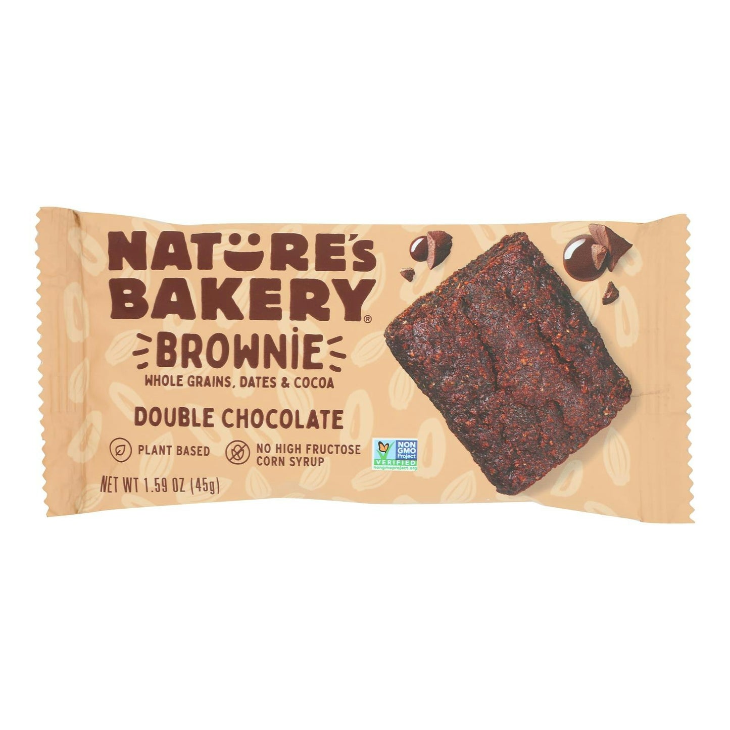 Natures Bakery Bar Double Chocolate Brownie 1.59 Oz (Pack Of 12)