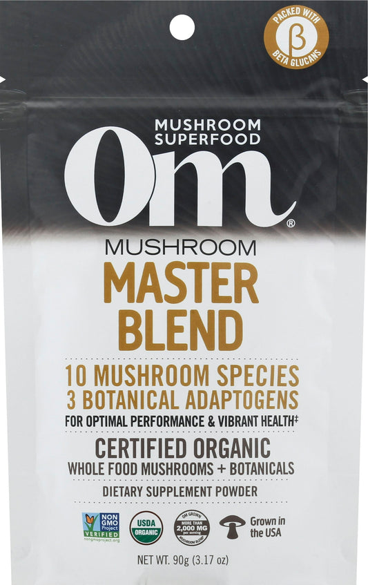 Om Mushrooms Mushroom Master Blend Organic 3.2 Oz