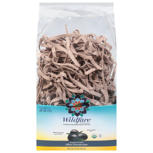 Wildfare Pasta Olive Fettucine Organic 12 Oz (Pack of 6)