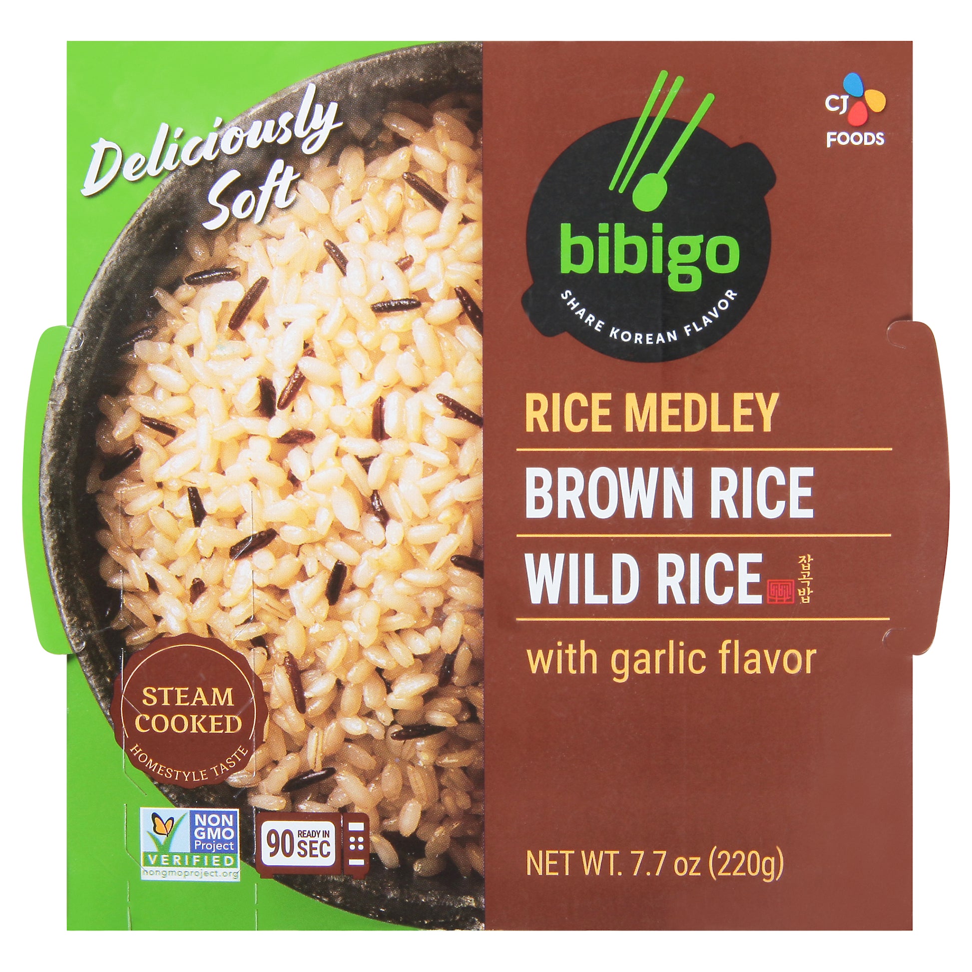 Bibigo Rice Brown And Wild 7.7 Oz (Pack Of 6)