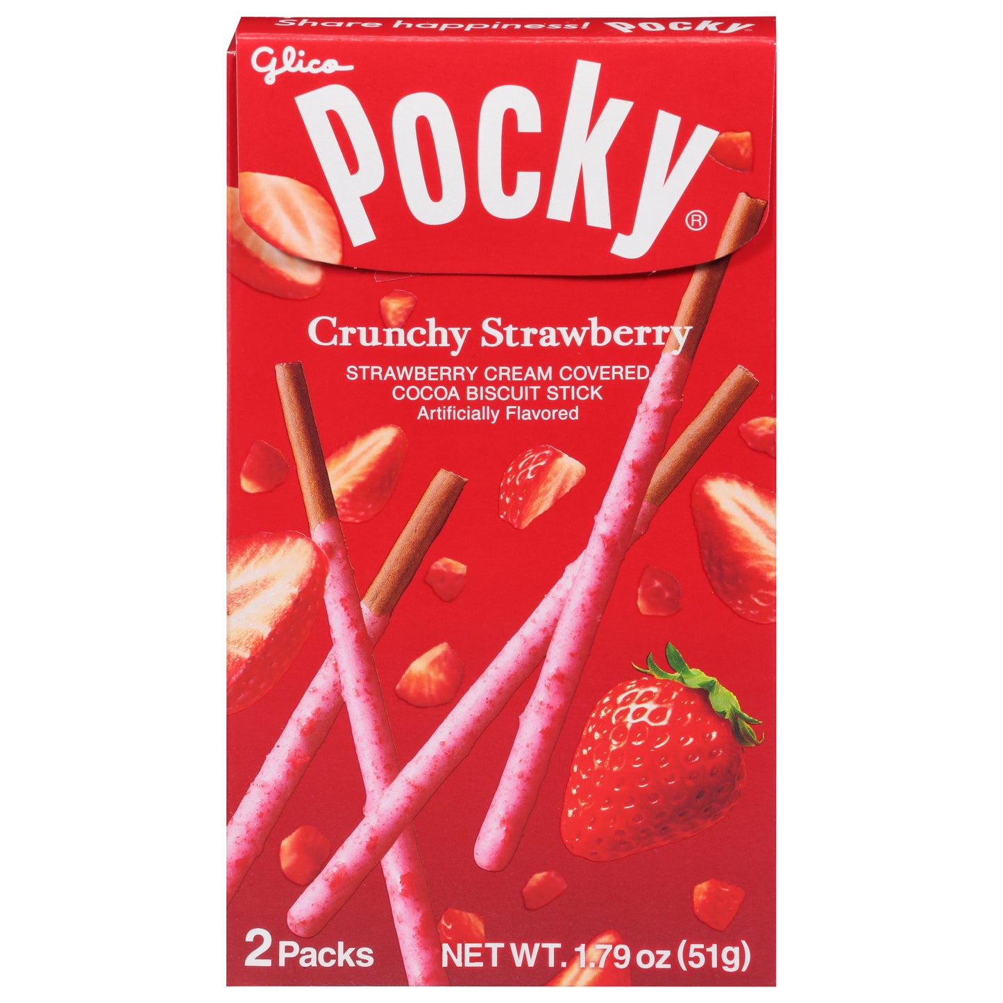 Glico Cookie Strawberry Pocky 1.79 oz (Pack Of 10)