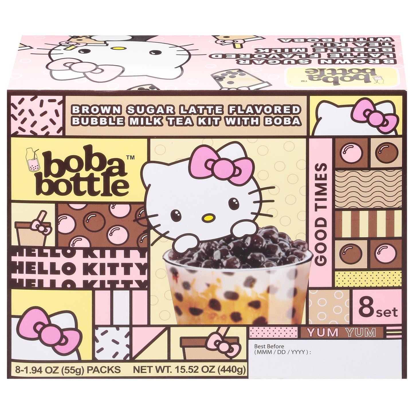 Asha Tea Bubble Mlk With Boba Brown 15.52 oz (Pack Of 6)