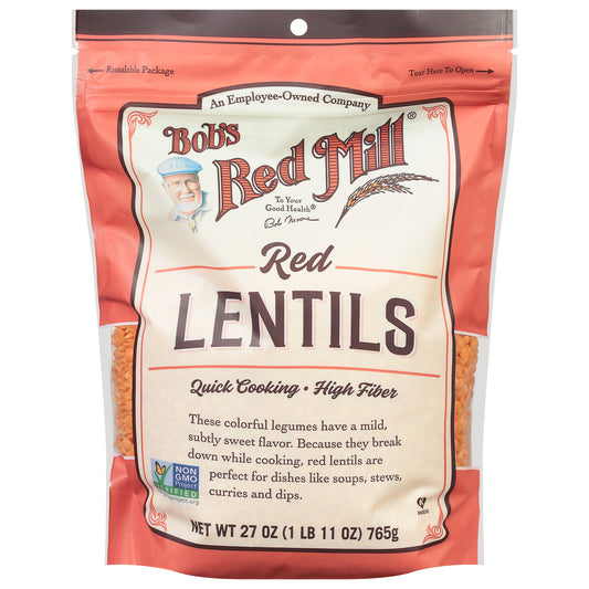 Bobs Red Mill Lentils Red 27 oz (Pack Of 4)