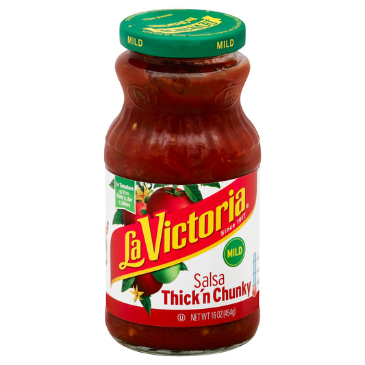 La Victoria Salsa Thick & Chunky Mild 16 oz (Pack Of 12)