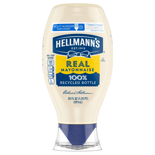 Hellmanns Mayo Real Squeeze 20 Oz (Pack Of 12)