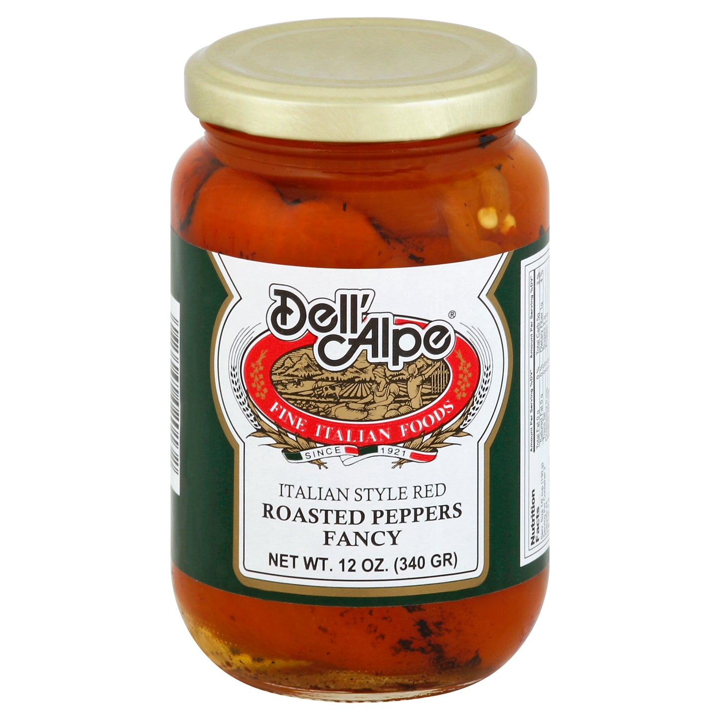 Dell Alpe Pepper Roasted Red Jar 12 oz (Pack Of 12)