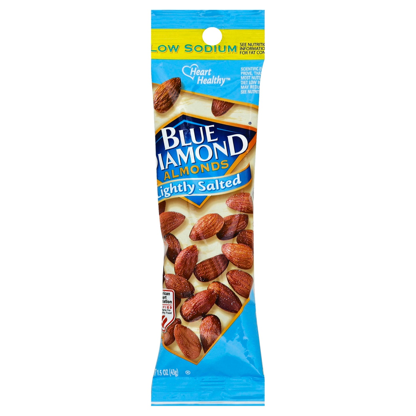 Blue Diamond Nut Almond Lightly Salted 1.5 oz (Pack of 12)