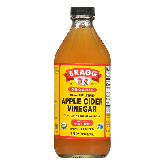 Bragg Vinegar Apple Cider Unfiltered Organic 16 oz (Pack Of 12)