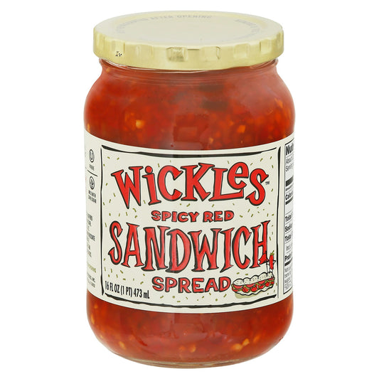 Wickles Sandwich Spread Spicy Red 16 oz (Pack of 6)