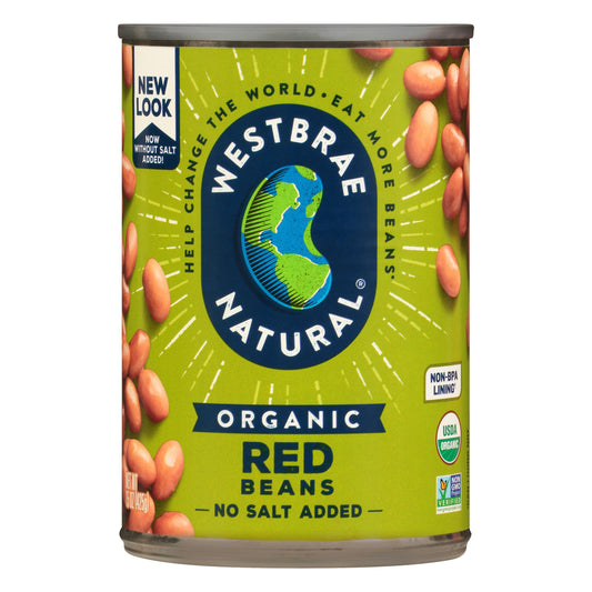 Westbrae Bean Red Fat free Organic 15 oz (Pack of 12)