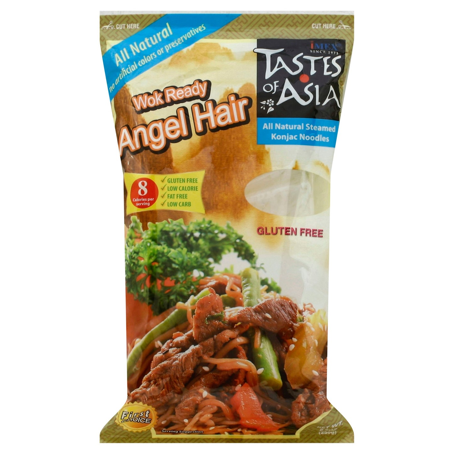 Taste Of Asia Pasta Konjac Angel Hair 8.8 Oz (Pack of 6)